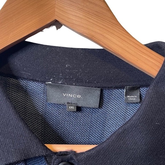 VINCE 100% COTTON STRIPE POLO CARDIGAN - YOU WON’T SEE THIS ON ANYONE ELSE - Picture 3 of 4